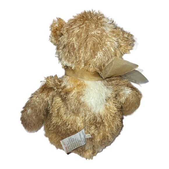 Gund Teddy Bear Plush Bow Stuffed Animal Multi Color Brown 43359 14" - Picture 5 of 8